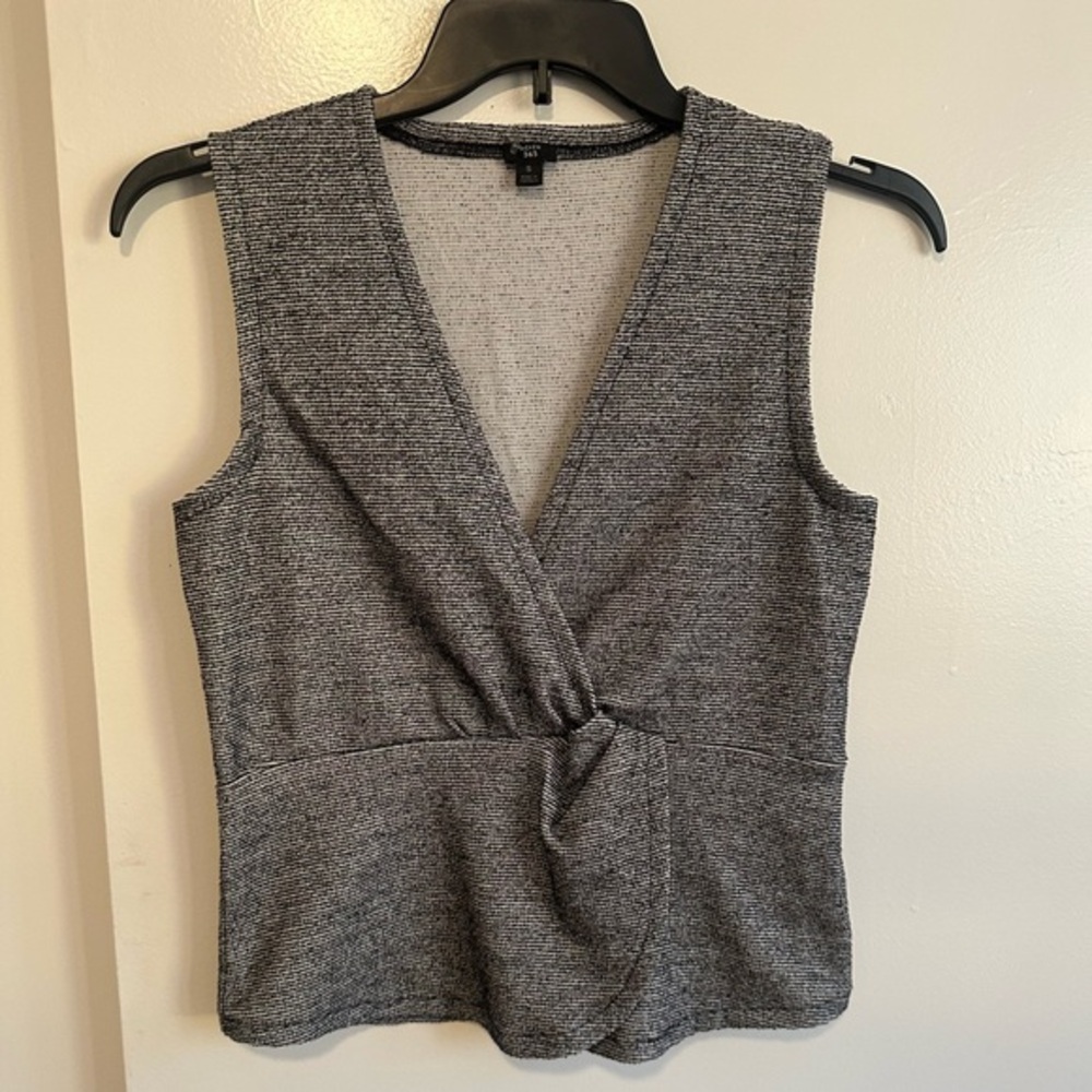 J. Crew Gray Sleeveless Blouse